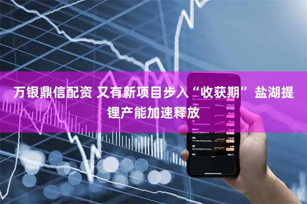 万银鼎信配资 又有新项目步入“收获期” 盐湖提锂产能加速释放